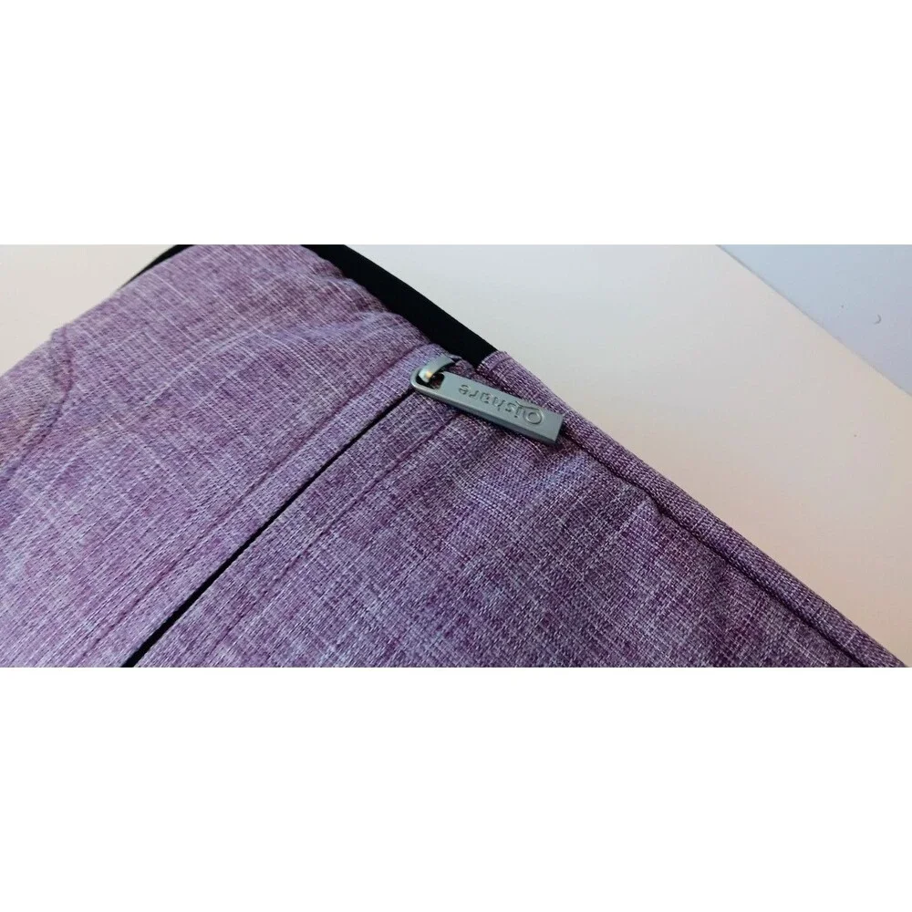 Qishare Purple Heathered Laptop Case Bag No Shoulder Strap